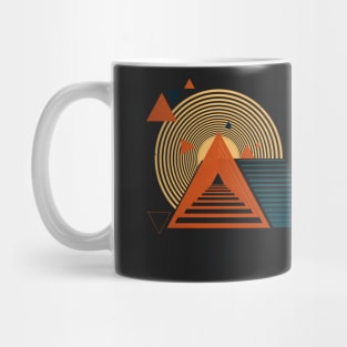 Mountain geometric design horizont Mug